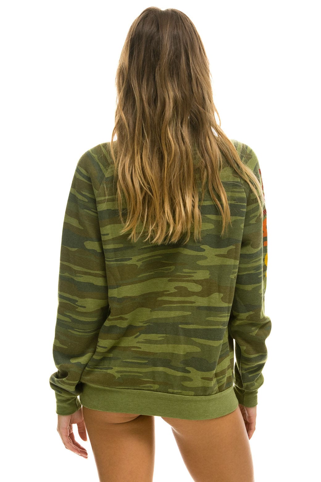 AVIATOR NATION CREW SWEATSHIRT - CAMO - Image 5