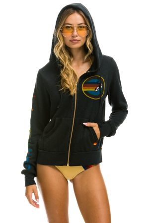 AVIATOR NATION MALIBU HOODIE - CHARCOAL
