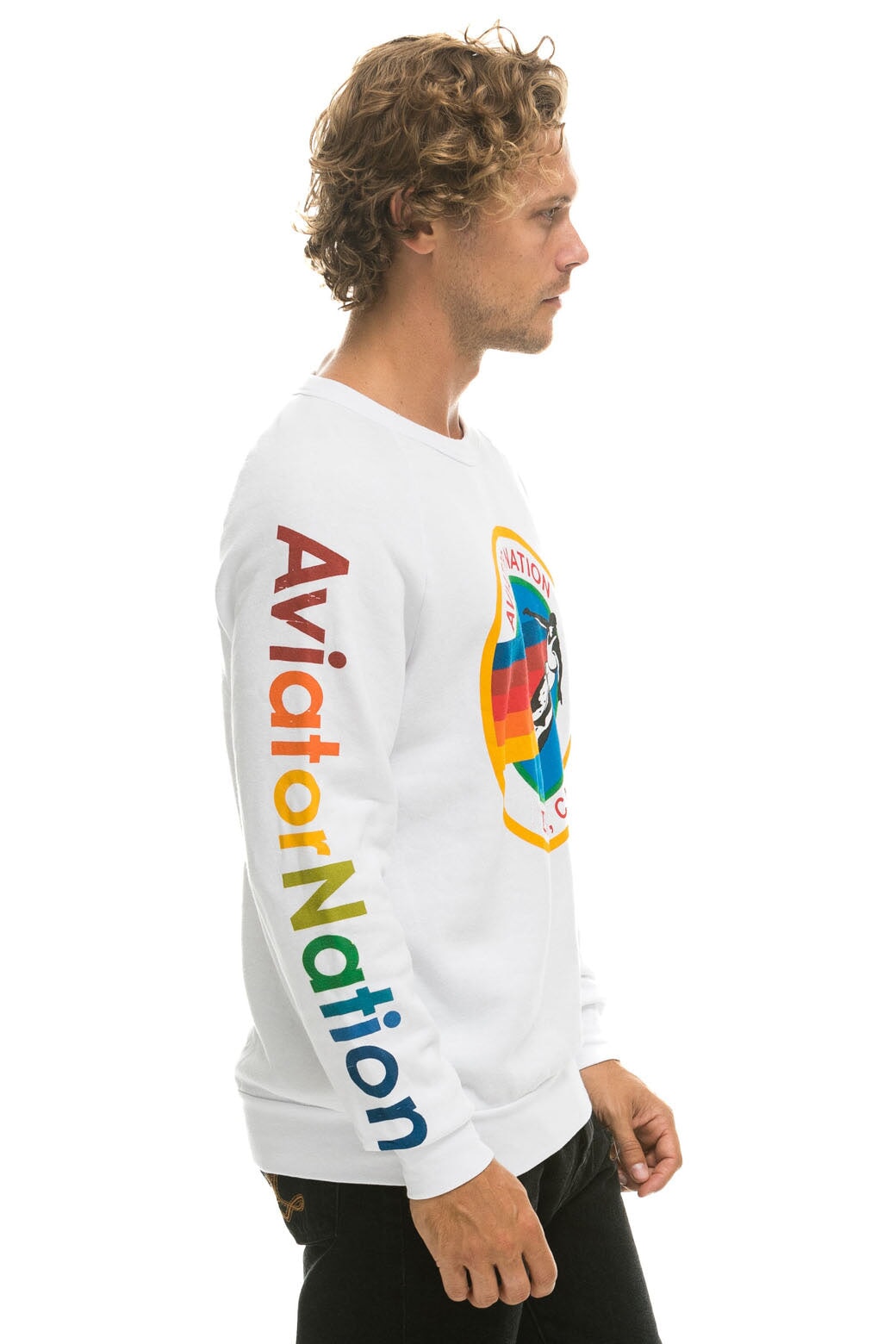 AVIATOR NATION MALIBU SWEATSHIRT - WHITE - Image 3