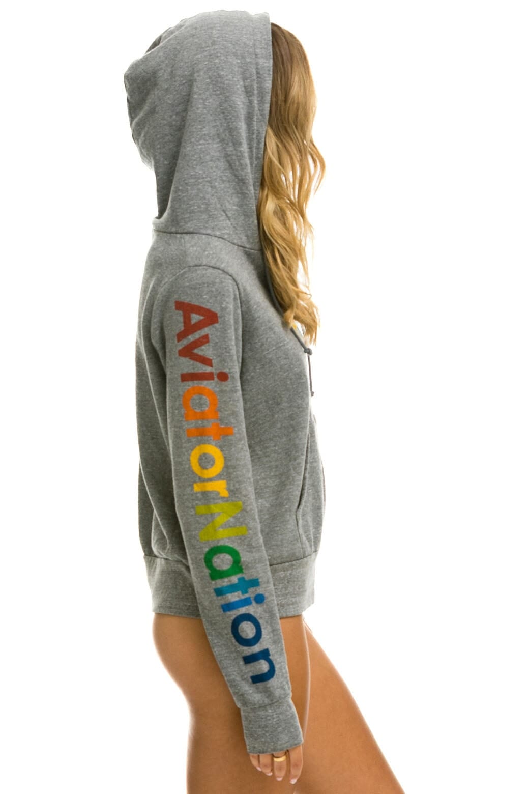 AVIATOR NATION NORTH SHORE HOODIE - HEATHER GREY - Image 3
