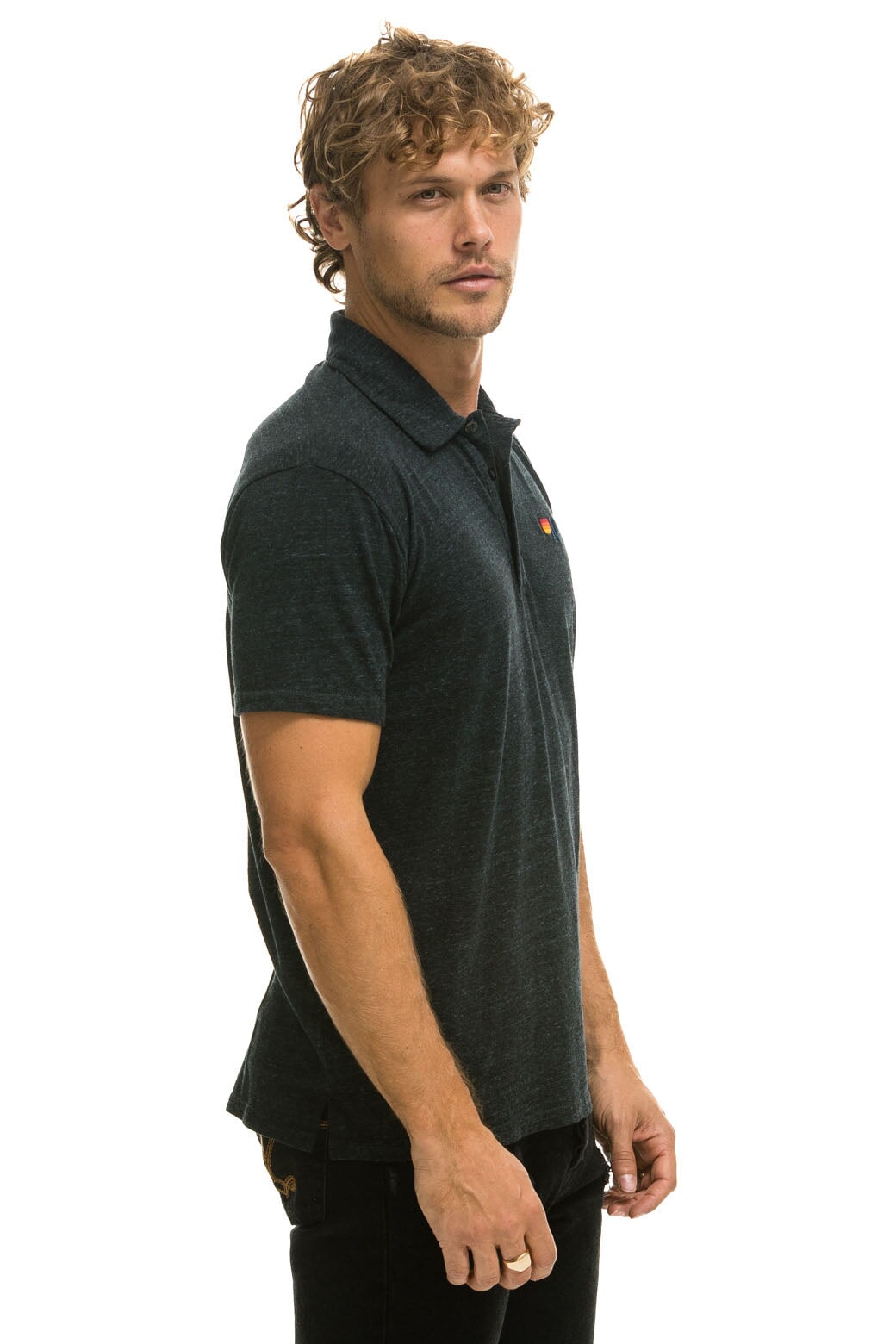 AVIATOR NATION POLO - CHARCOAL - Image 3