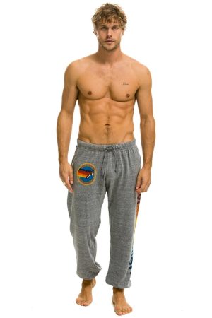AVIATOR NATION SAN FRANCISCO SWEATPANTS - HEATHER GREY