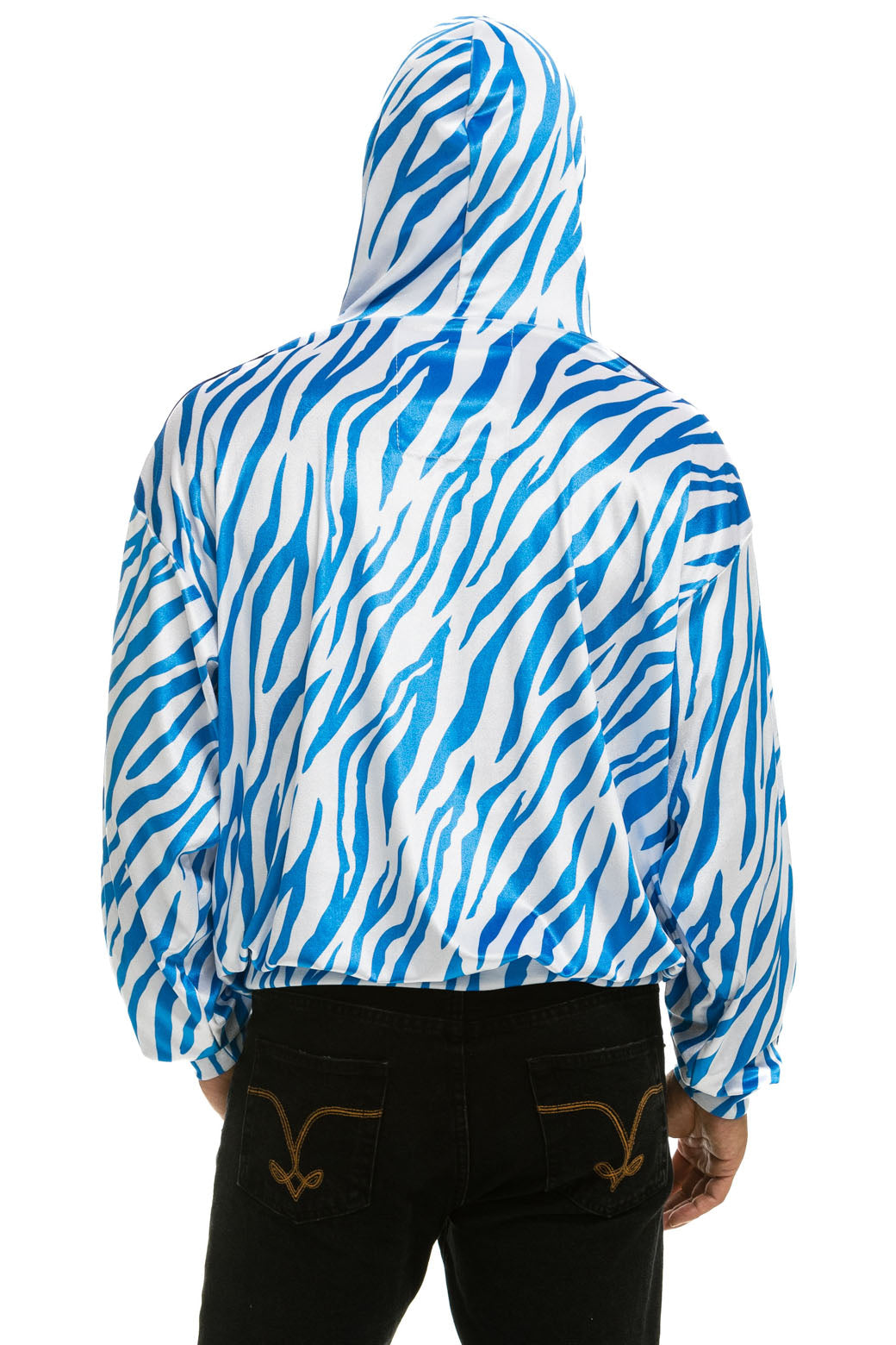 CLASSIC VELVET RELAXED PULLOVER HOODIE - BLUE TIGER - Image 10