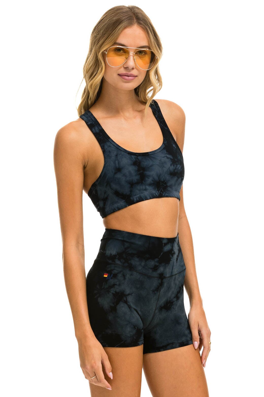 HAND DYED SPORTS BRA - TIE DYE CRYSTAL SMOKE - Image 3