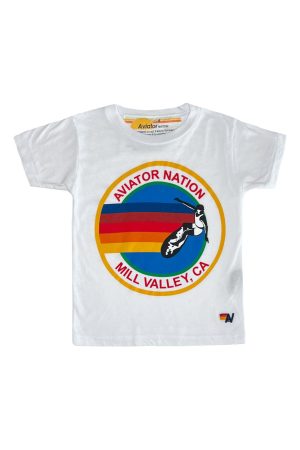 KID'S AVIATOR NATION MILL VALLEY TEE - WHITE