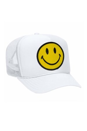 KID'S SMILEY VINTAGE FOAM TRUCKER HAT