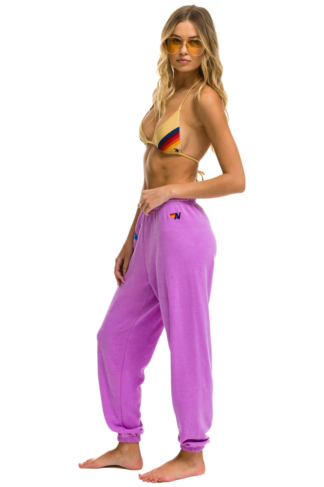 LOGO SWEATPANTS - NEON PURPLE - Image 2