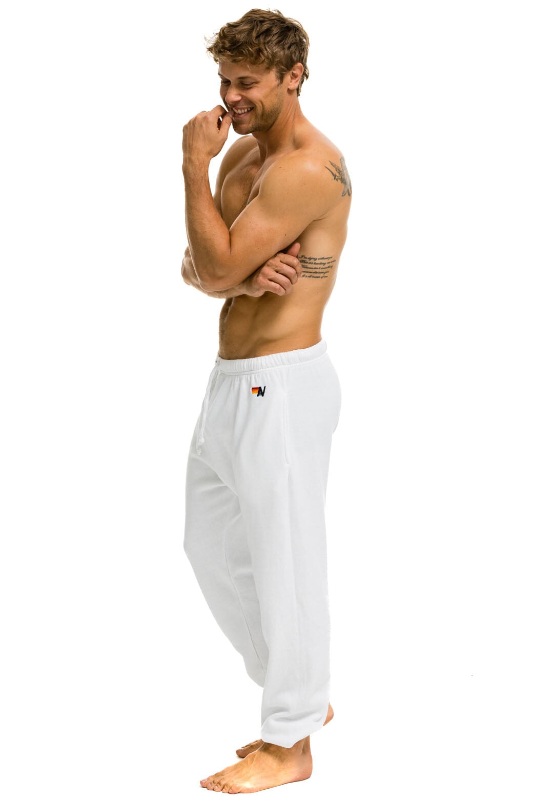LOGO SWEATPANTS - WHITE - Image 4