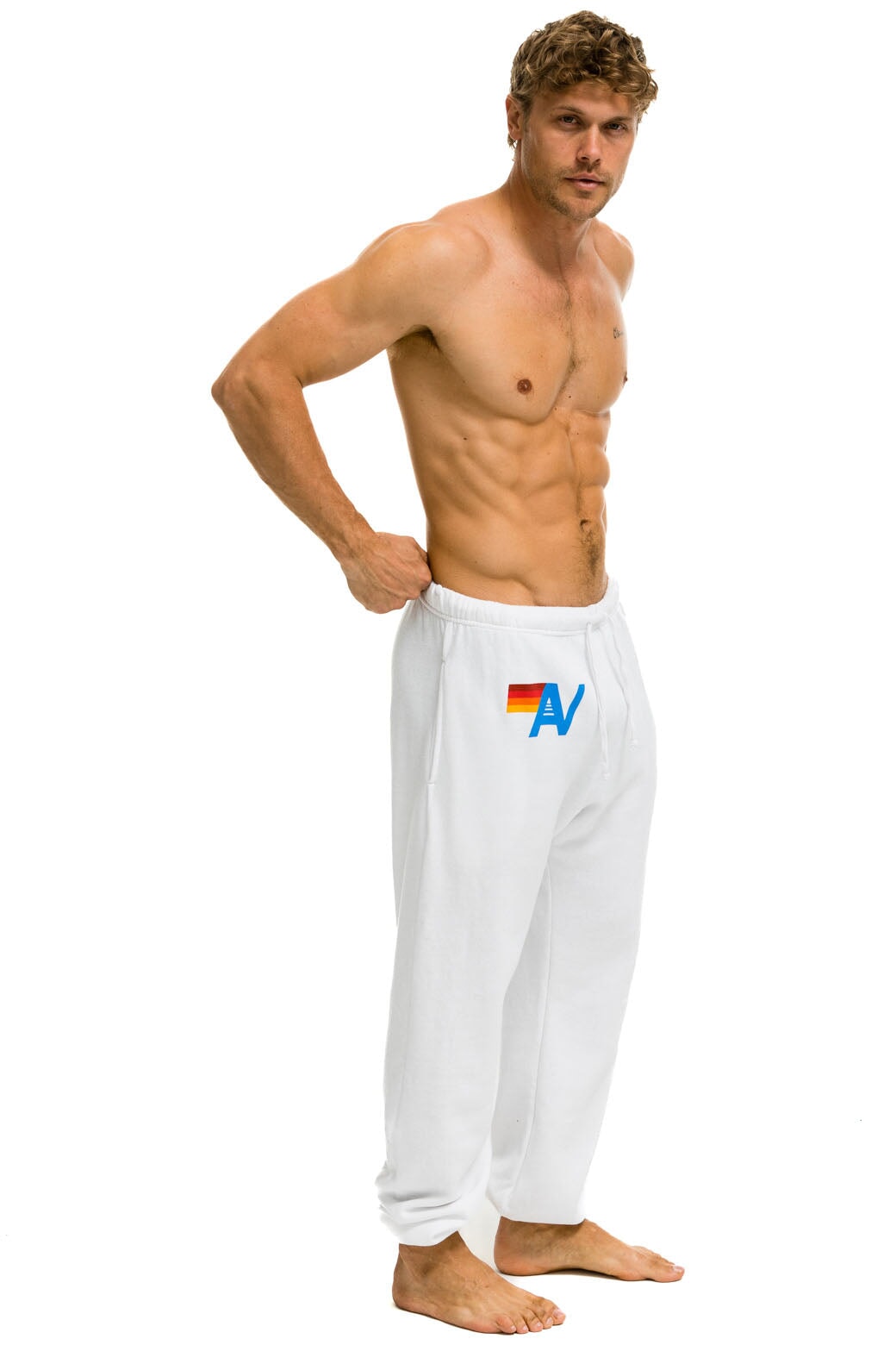 LOGO SWEATPANTS - WHITE - Image 2