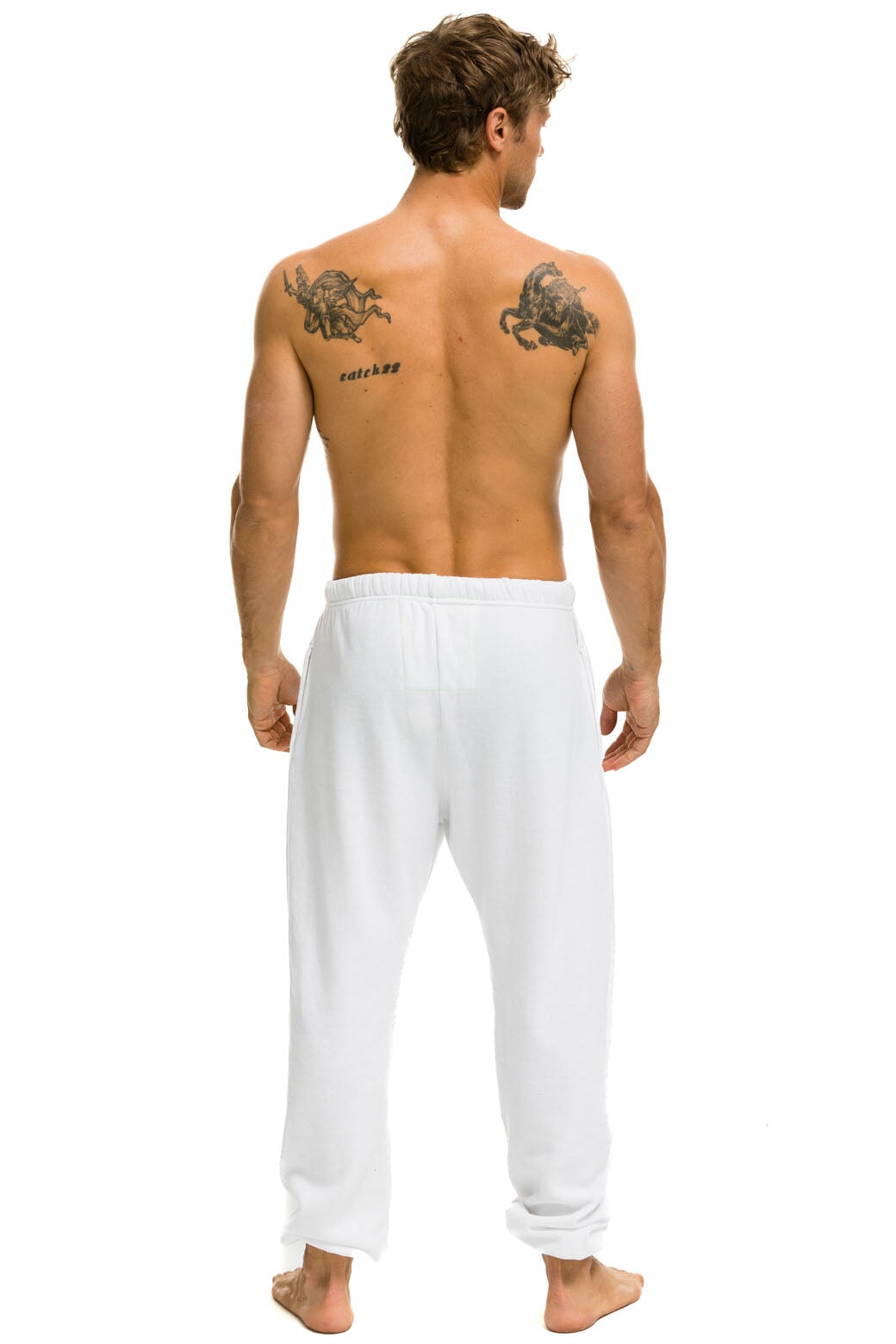 LOGO SWEATPANTS - WHITE - Image 3