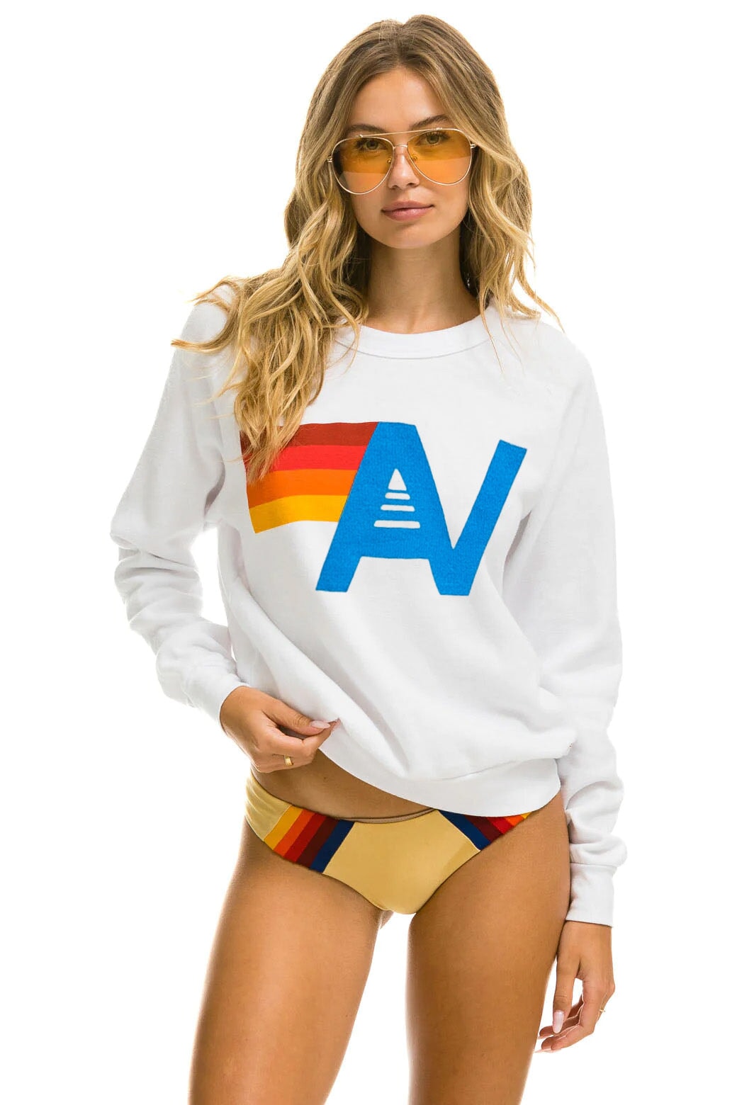 LOGO SWEATSHIRT - WHITE - Image 3