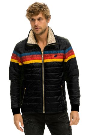 4 STRIPE JACKET  -  BLACK