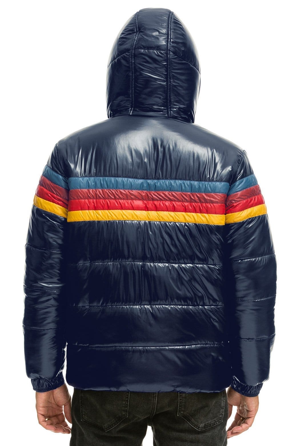 4 STRIPE LUXE TREKKER JACKET - GLOSSY NAVY - Image 2