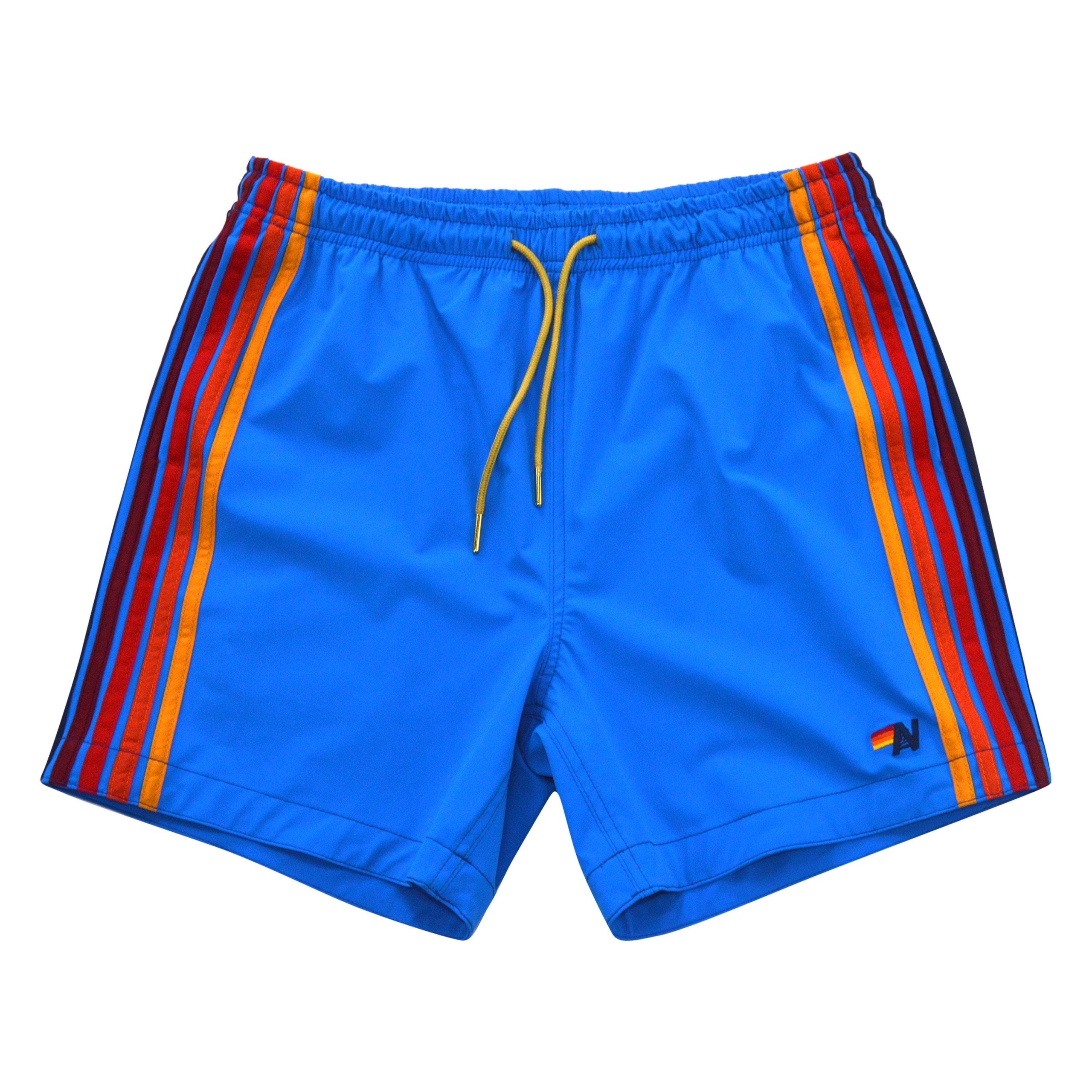 MEN'S 5 STRIPE FLEX SHORTS - PARROT BLUE - Image 6