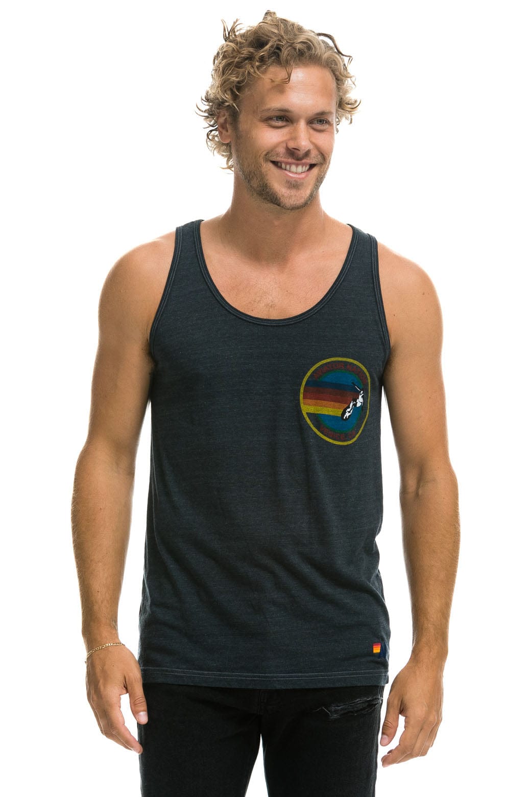 MEN'S AVIATOR NATION TANK - CHARCOAL - Image 2