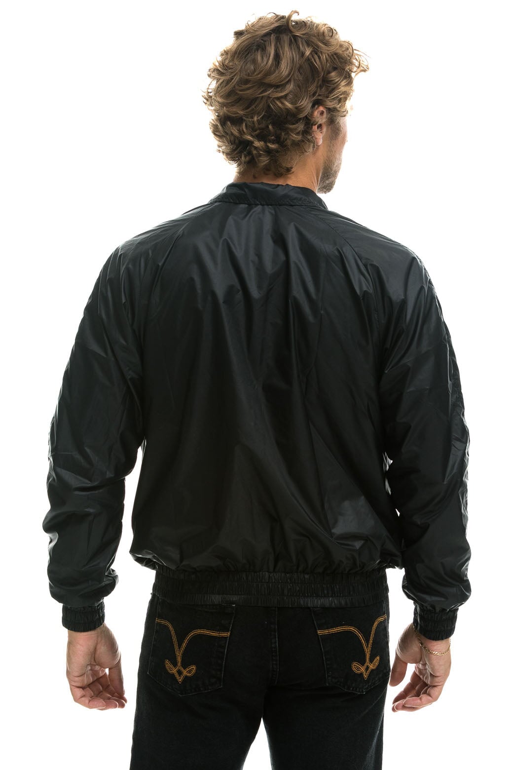 MEN'S BASIC WINDBREAKER - BLACK - Image 5