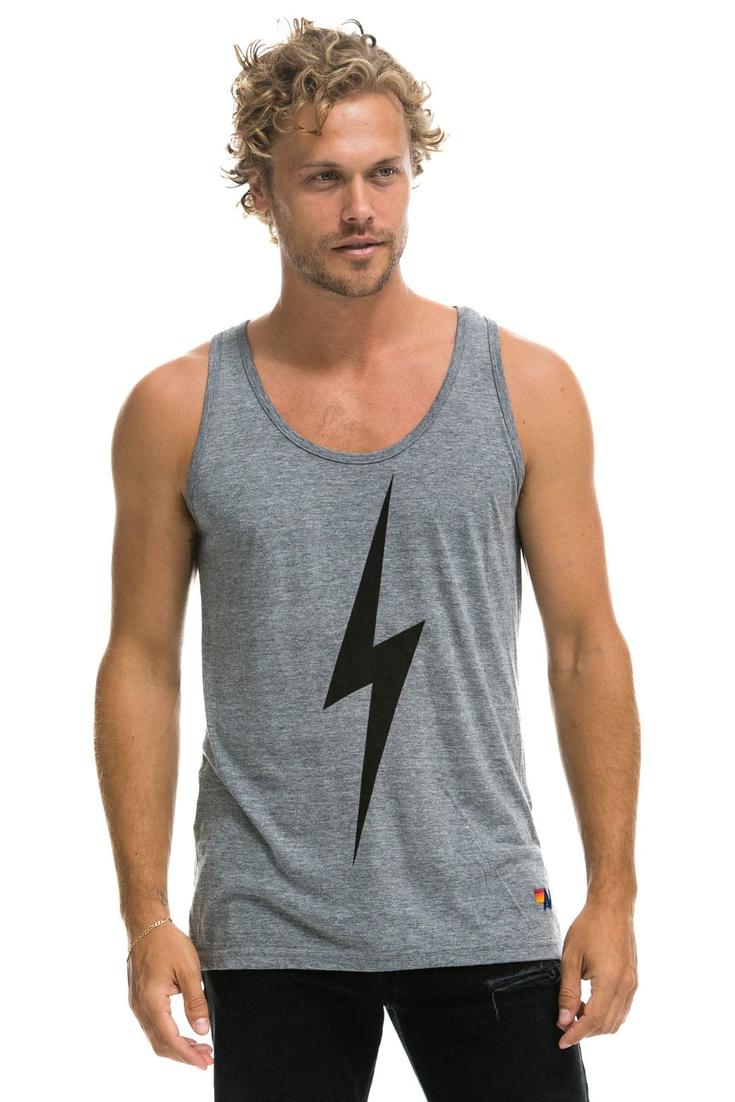 MEN'S BOLT TANK - HEATHER GREY - Image 5
