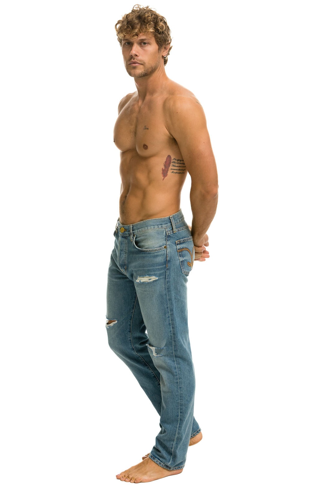 MEN'S CLASSIC STRAIGHT LEG DENIM JEAN - VINTAGE - Image 4