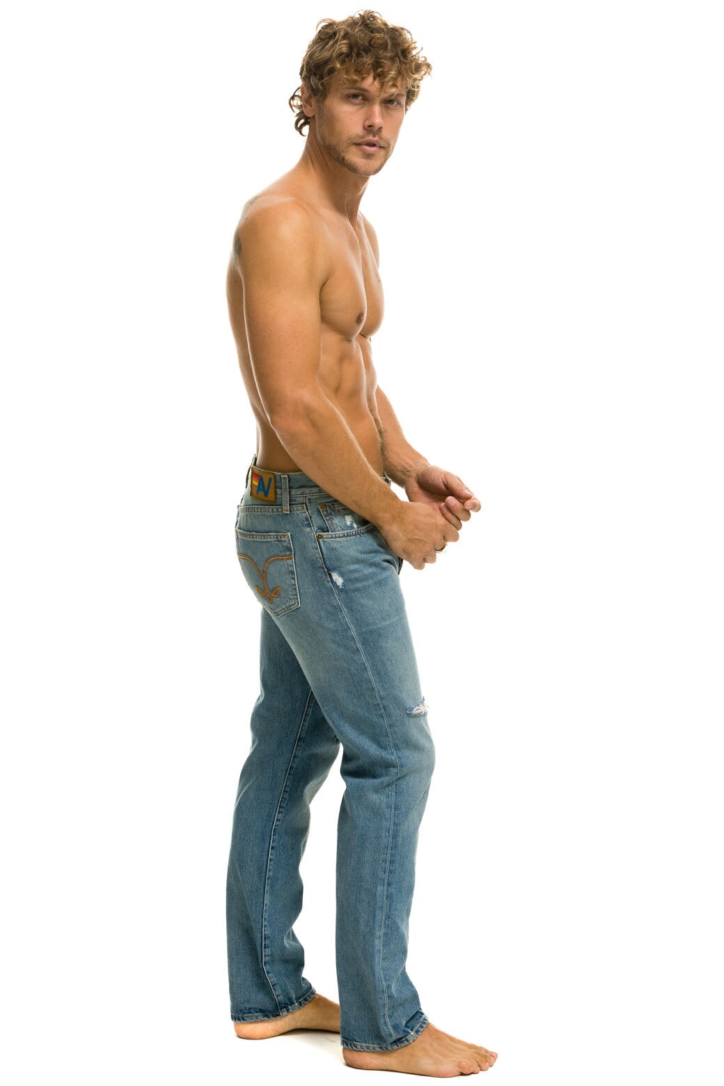 MEN'S CLASSIC STRAIGHT LEG DENIM JEAN - VINTAGE - Image 6