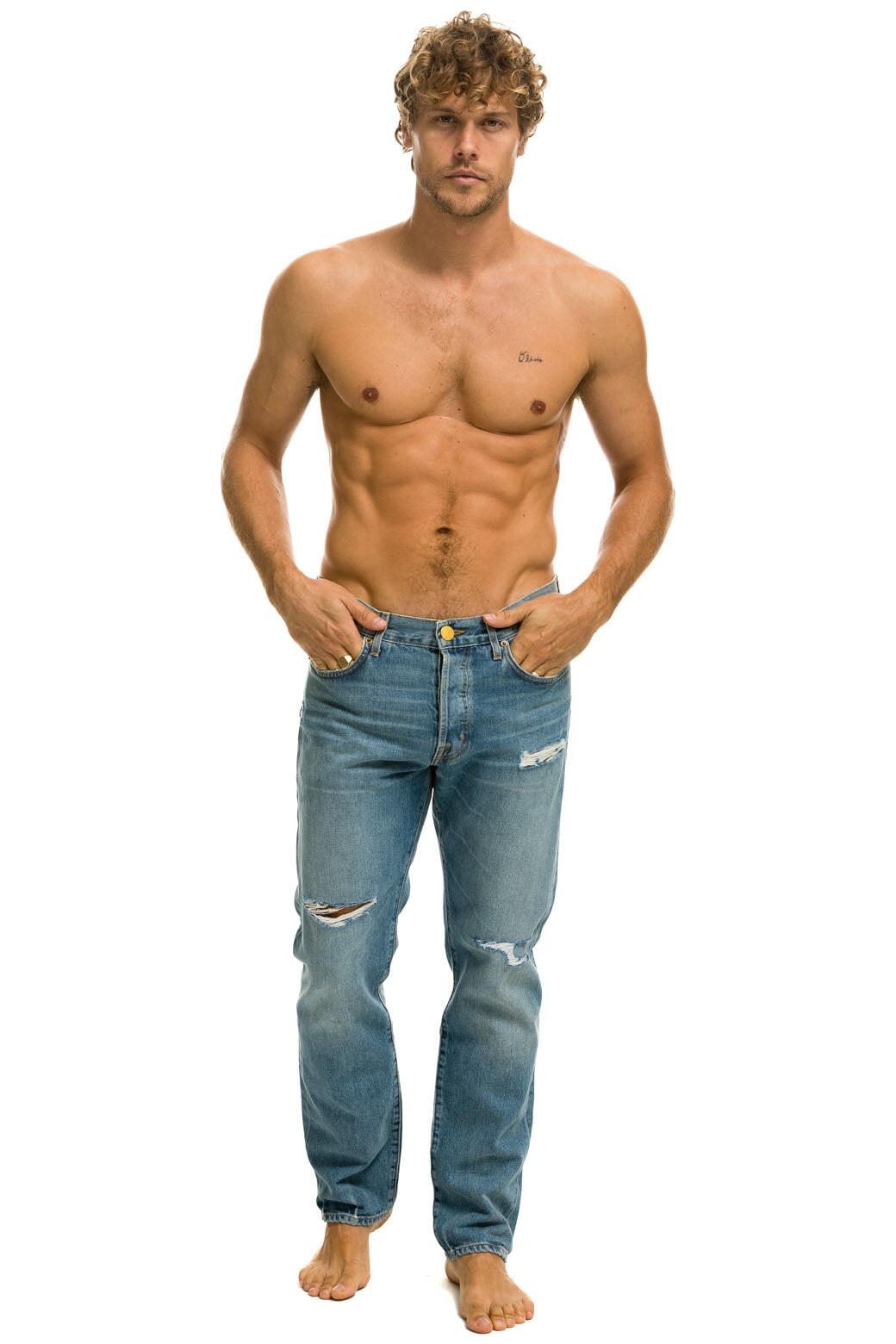 MEN'S CLASSIC STRAIGHT LEG DENIM JEAN - VINTAGE - Image 3