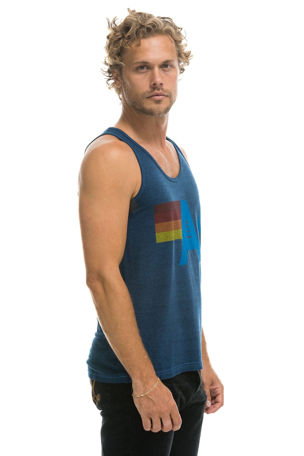 MEN'S LOGO TANK - NAVY - Image 4