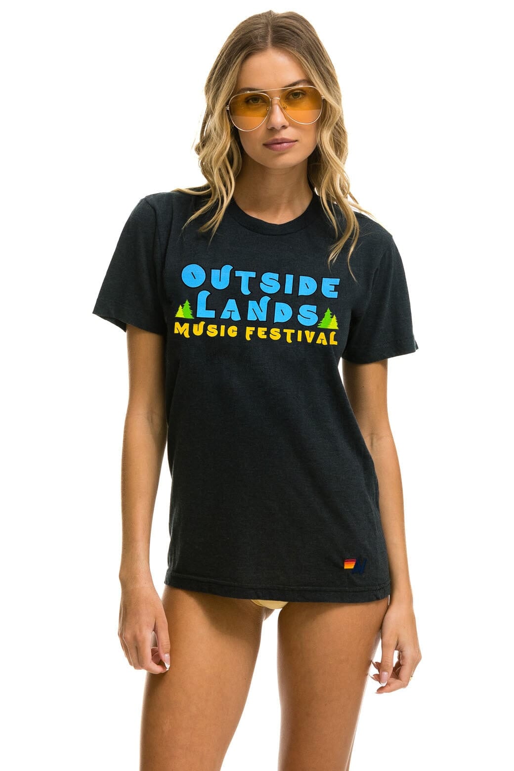 OUTSIDE LANDS 2024 UNISEX CREW TEE - CHARCOAL - Image 2