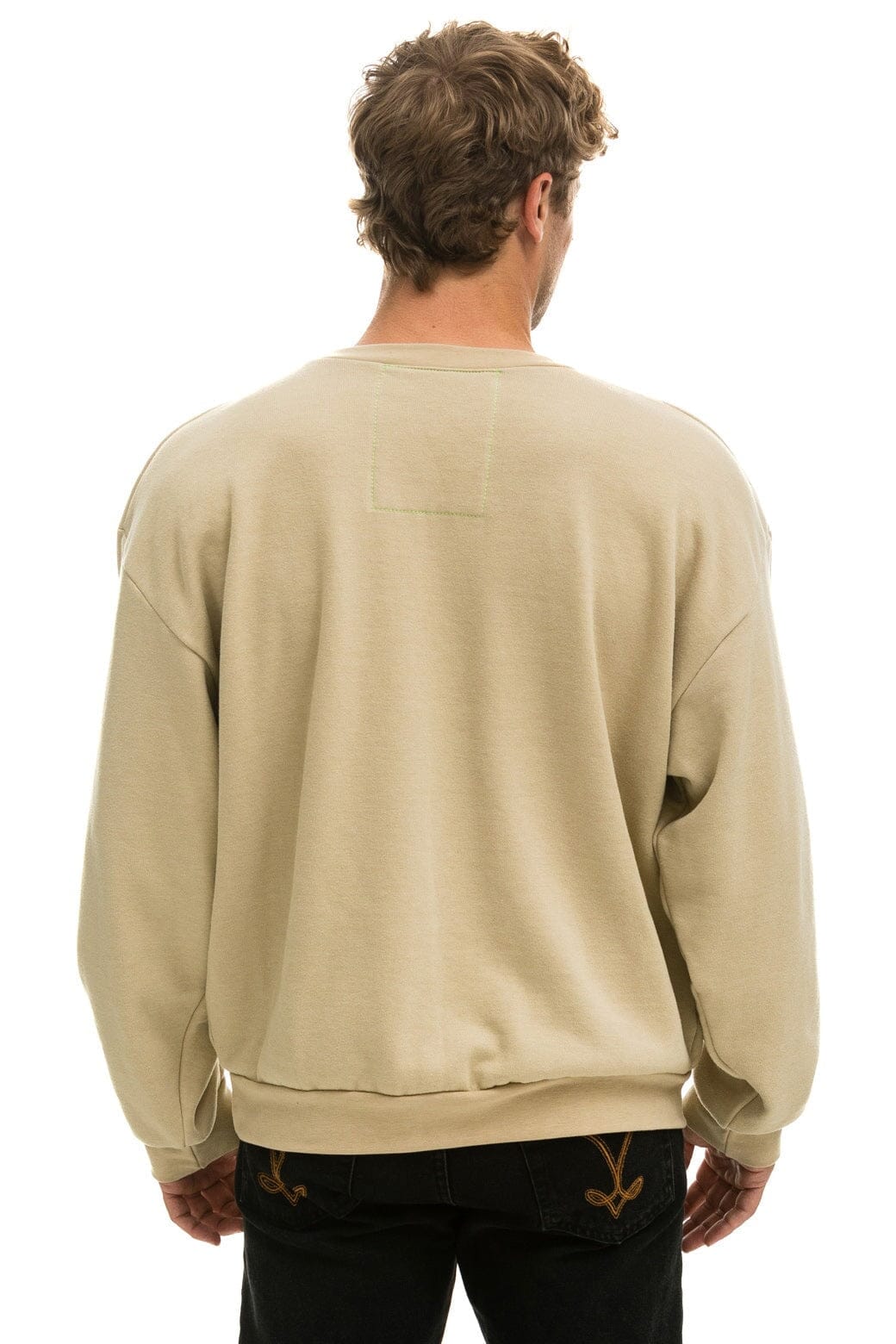 PRAY FOR SNOW RELAXED CREW SWEATSHIRT - SAND - Image 6
