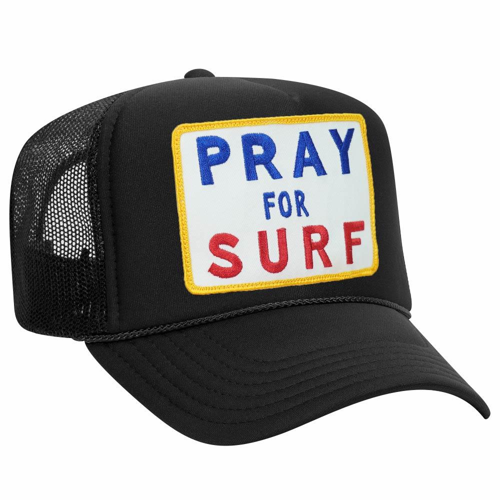 PRAY FOR SURF VINTAGE TRUCKER HAT - Image 2
