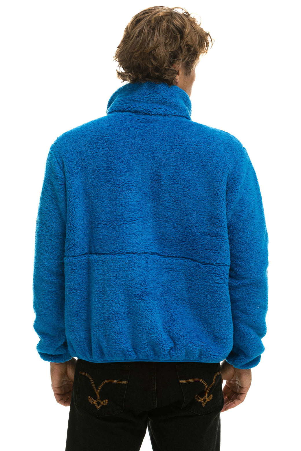 TEDDY UNISEX HALF ZIP JACKET - BLUE CINA - Image 9