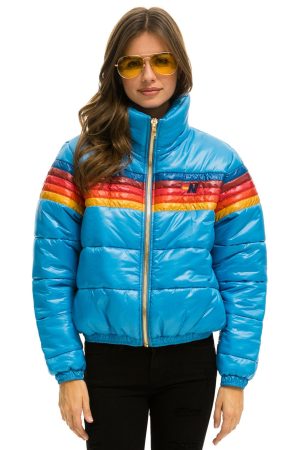 5 STRIPE APRES JACKET - GLOSSY OCEAN