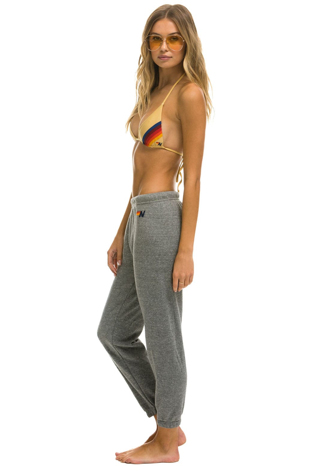 LOGO SWEATPANTS - HEATHER GREY - Image 4